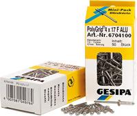 Gesipa 1433848 Popnagel (Ø x l) 4 mm x 10 mm Staal Aluminium 100 stuk(s) - thumbnail