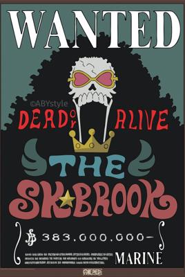 Poster One Piece - Wanted Brook Wano 38x52cm Poster One Piece - Wanted Brook Wano 38x52cm
