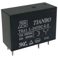 Tianbo Electronics TRA1 L-24VDC-S-Z Printrelais 24 V/DC 12 A 1x wisselcontact 1 stuk(s) - thumbnail