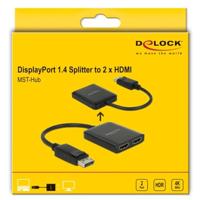 DeLOCK 87769 video splitter DisplayPort 2x HDMI - thumbnail