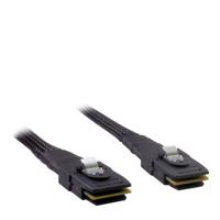 Inter-Tech kabel sff 8087 > sff 8087, 0,75m (zwart) - thumbnail