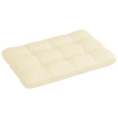 VidaXL Palletkussen 120x80x12 cm stof crèmekleurig