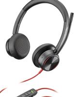 POLY Blackwire 8225 Hoofdtelefoons Bedraad Hoofdband Kantoor/callcenter USB Type-A Zwart - thumbnail