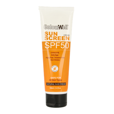 Colourwell Natuurlijke zonnecreme SPF50 100 Milliliter Colourwell Natuurlijke zonnecreme SPF50 100 Milliliter