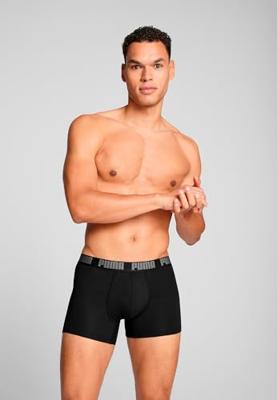 Puma Boxershorts Everyday Basic 2-pack Grey Melange / Black-XXL