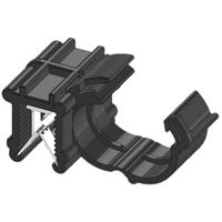 WKK Kantenclip Insteekbaar ART005917 Bundel-Ø (vast)=10 mm Hittebestendig, Kabelbundeling zijdelings montage Zwart 1 stuk(s) - thumbnail