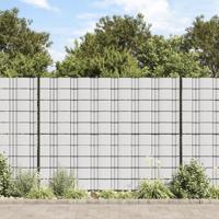 Tuinscherm 70x0,19 m PVC wit - thumbnail