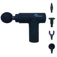 Massagepistool - LITTLE BALANCE - Sport Relax - 6 snelheden - 4 koppen - Zwart - thumbnail