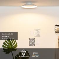 Lucide FOSKAL - Plafonnière - Ø 34,5 cm - LED - 1x12W 2700K - Wit - thumbnail