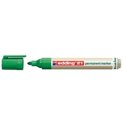 Edding edding 21 permanent marker EcoLine 4-21004 Permanent marker Groen Watervast: Ja