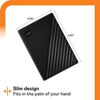WD My Passport 4TB Externe HDD - Zwart - thumbnail