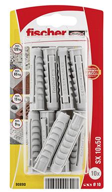 Studs Fischer SX 90890 Nylon 10 x 50 mm (10 Stuks)