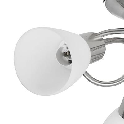 VidaXL Plafondlamp met glazen kappen voor 3 x e14 peertjes VidaXL Plafondlamp met glazen kappen voor 3 x e14 peertjes