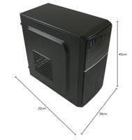 LC-Power 2015MB computerbehuizing Micro-Tower Zwart - thumbnail