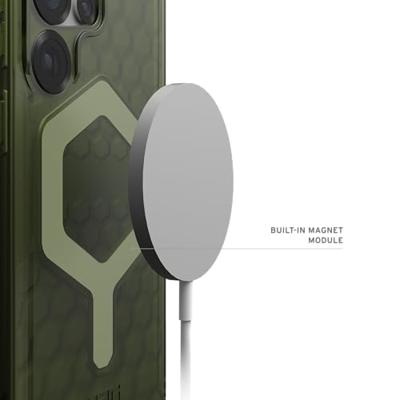 Urban Armor Gear Essential Armor Outdoor telefoonhoes Samsung Galaxy S25 Ultra Olijf, Transparant Inductieve lading Urban Armor Gear Essential Armor Outdoor telefoonhoes Samsung Galaxy S25 Ultra Olijf, Transparant Inductieve lading