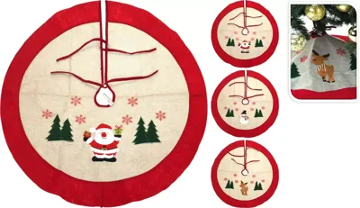 Kerstboomkleed Jute | Ø90 | 3 assortiment