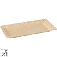 J-Line bord rechthoekig perzik 32 cm | 6 stuks - thumbnail