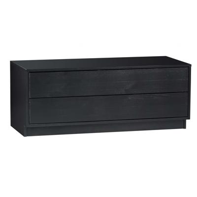 WOOOD TV-meubel 'Finca' Mat zwart, 100cm WOOOD TV-meubel 'Finca' Mat zwart, 100cm