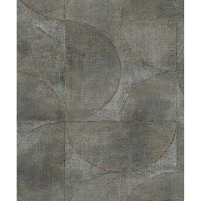 Noordwand behang vintage deluxe graphic circle look metallic groen