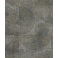 Noordwand behang vintage deluxe graphic circle look metallic groen - thumbnail