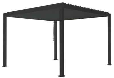 Patio Cover vierkant M Rota Gazebo 300x300 h250cm Matt royal grey overkapping pergola Suns - Suns