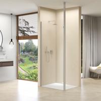 Inloopdouche Van Rijn ST01 Met RVS Staander 50 mm 104x200 cm Helder Glas 8 mm van Rijn - thumbnail