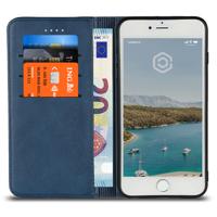 Casecentive Leren Wallet case iPhone 7 / 8 / SE 2020 blauw - thumbnail