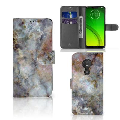 Motorola Moto G7 Power | Bookcase | Marmer Grijs