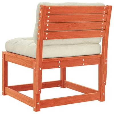 Tuinbanken met kussens 2 st massief grenenhout wasbruin Tuinbanken met kussens 2 st massief grenenhout wasbruin