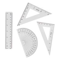 Geometrie Set 15cm, 4dlg. - thumbnail