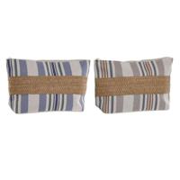 Reistasje Home ESPRIT Beige Lila 25 x 7 x 15 cm (2 Stuks) - thumbnail