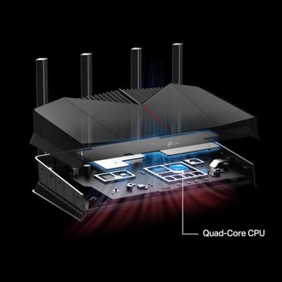 TP-Link Archer GE230 Wi-Fi 7 Router Gaming Dual-Band BE3600Mbps, 2 poorten 2,5 Gbps, 3 poorten Gigabit, kanalen 320MHz, 4K-QAM, Beamforming, HomeShield, Quad-Core CPU, niet ondersteund xDSL