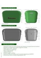 Polarbox Koelbox met Schouderband - Marineblauw Mustard - 20 Liter - thumbnail