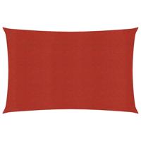 Zonnezeil 160 g/m 3,5x4,5 m HDPE rood - thumbnail