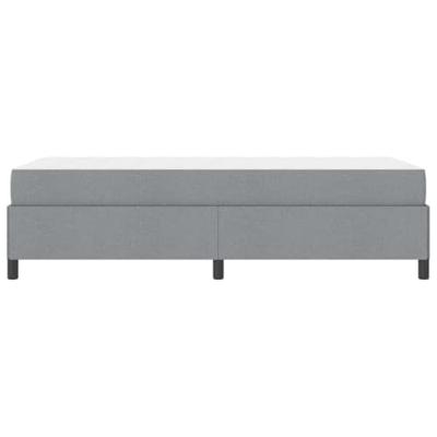 Boxspring bed Lichtgrijs en zwart 90 x 190 cm