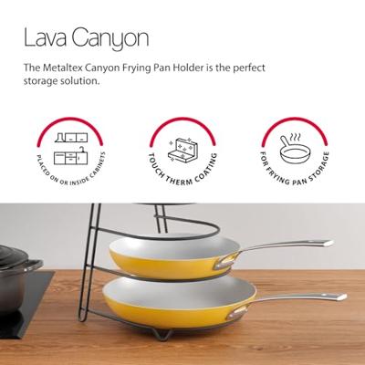 Metaltex canyon koekenpannenrek matzwart