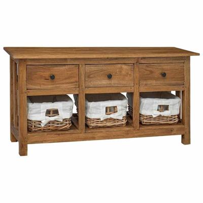 Dressoir 100x30x50 cm massief mahoniehout