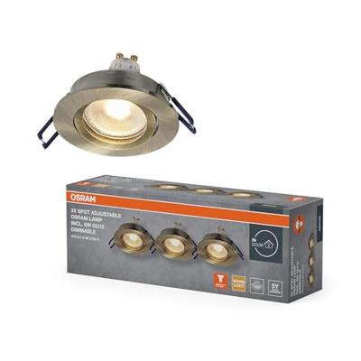 OSRAM HOMELIGHTING 4058075853539 Plafondspot, LED-plafondspot GU10 Brons-groen OSRAM HOMELIGHTING 4058075853539 Plafondspot, LED-plafondspot GU10 Brons-groen