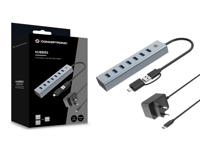 CONCEPTRONIC HUBBIES21GP 7-poorts USB 3.0-hub met voeding, 5 Gbps, USB-A x 7 - thumbnail