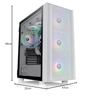 Thermaltake H570 TG ARGB Midi Tower Wit Thermaltake H570 TG ARGB Midi Tower Wit