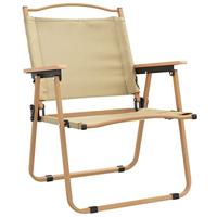 Campingstoelen 2 st 54x55x78 cm oxford stof beige - thumbnail