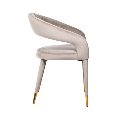 Richmond Eetkamerstoel 'Gia' Velvet, kleur Khaki