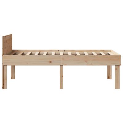 Bedframe zonder matras massief grenenhout 75x190 cm - thumbnail