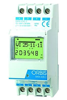 ORBIS Zeitschalttechnik DATA LOG 230 V DIN-rail schakelklok Digitaal 250 V/AC