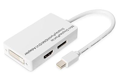 ASSMANN DisplayPort distributiekabel miniDP - DP+HDMI+DVI St/Bu 0,2m DP 1.1a compatibel CE we