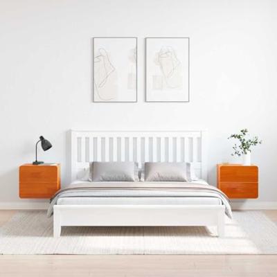 Nachtkastje 2 pcs Bruin 39 x 34 x 33 cm Massief grenenhout Nachtkastje 2 pcs Bruin 39 x 34 x 33 cm Massief grenenhout