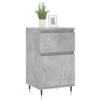 Dressoirs 2 st 40x35x70 cm bewerkt hout betongrijs - thumbnail