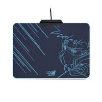 Lexip Naruto Shippuden Kakashi Kamui Gaming muismat Verlicht Zwart, Turquoise - thumbnail