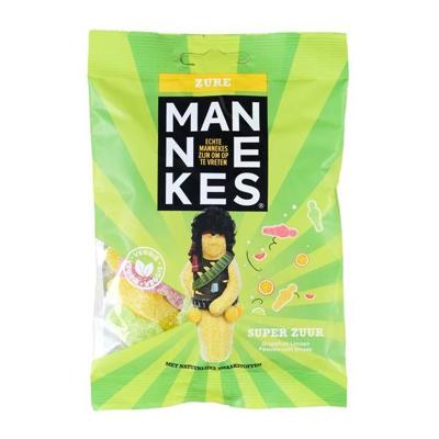 Echte Mannekes Zure mannekes zakje (25x 100gr)