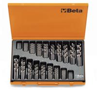 Beta Set spiraalboren, korte uitvoering HSS volledig geslepen glimmende afwerking (art. 142) in kistje 412/C150 - 004120450 - thumbnail
